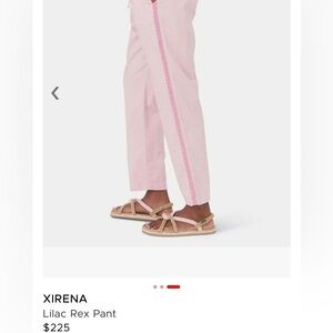 Xirena Rex pink stripe detail pant women L